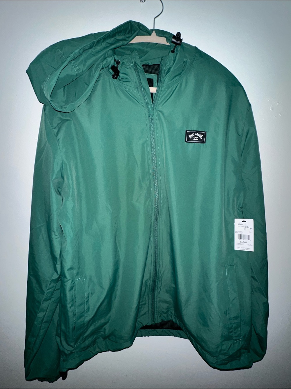 NWT Billabong Hooded Windbreaker